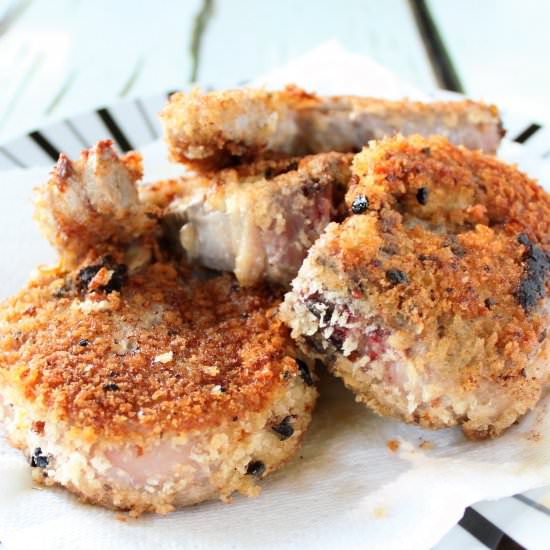 Black Olive Crusted Lamb Chops