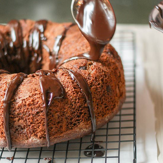 Double Chocolate Zucchini Bundt Cake