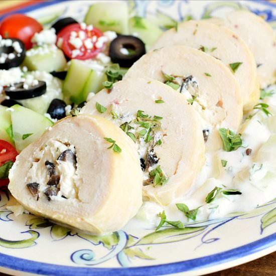 Greek Chicken Roll-ups