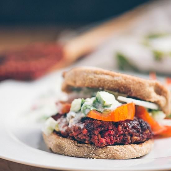 Sweet and Smoky Beet Burgers