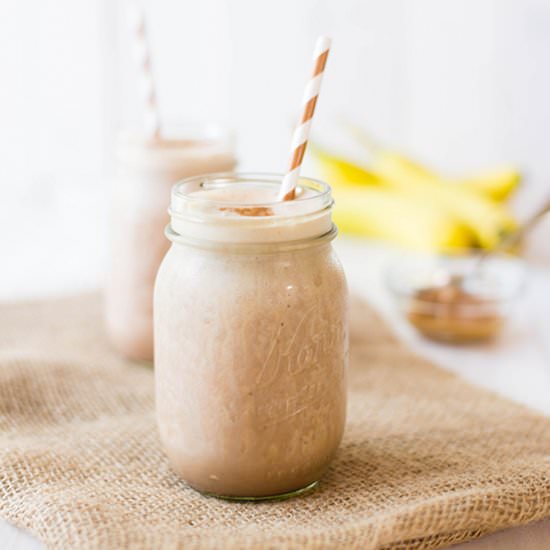 Chocolate, Banana, Peanut Butter Shake
