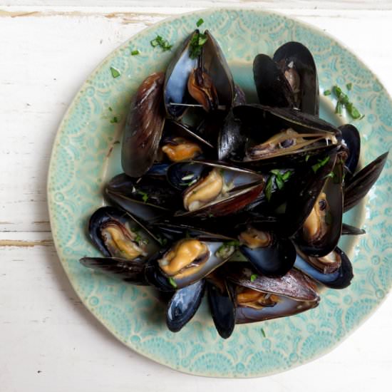 Beer Boiled Mussels