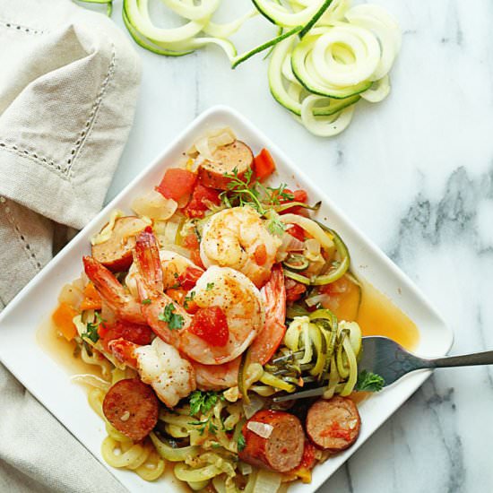 Cajun Shrimp Zoodles