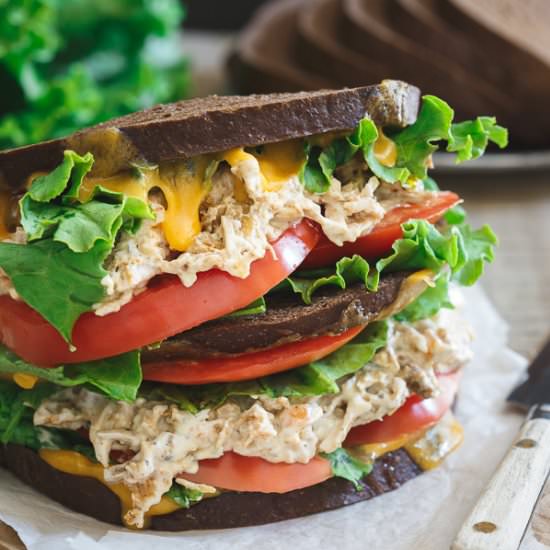 Ranch Chicken Salad Cheddar Melt