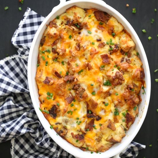 Breakfast Sandwich Pudding
