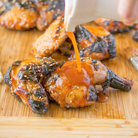 Asian Grilled Cornish Hens