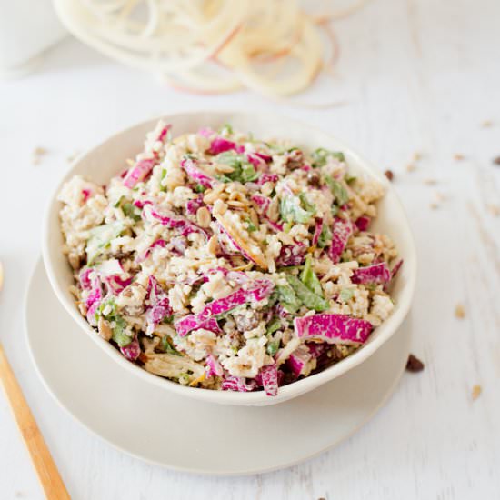 Spiralized Apple Slaw