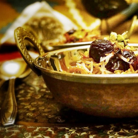 Albaloo Polo – Persian Sour Cherry Rice