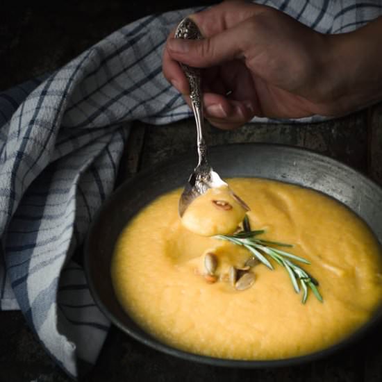 Butternut Squash, Pear & Onion Soup
