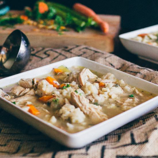 Chicken and Parsley Cheese Dumpling