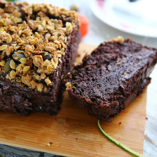 Chocolate Zucchini Banana Streusel