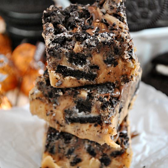 Oreo Nutella Pumpkin Fudge