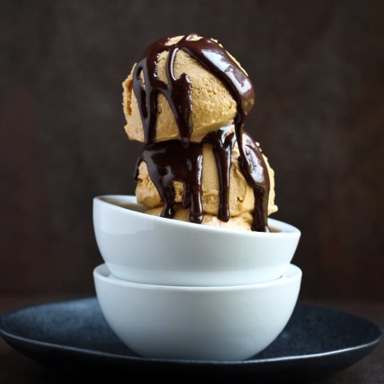 Peanut Butter Sweet Potato Ice Cream