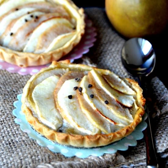 Pear Apple Frangipane Tartlets