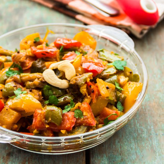Curried Capsicum Masala