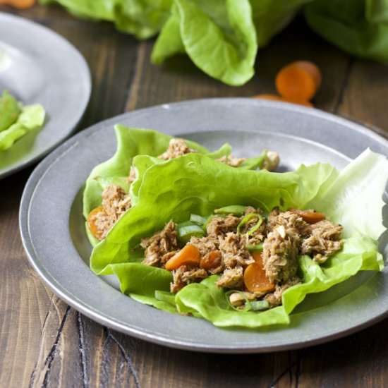 Sesame Tuna Lettuce Wraps