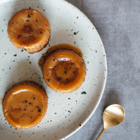 molten halva lava cakes