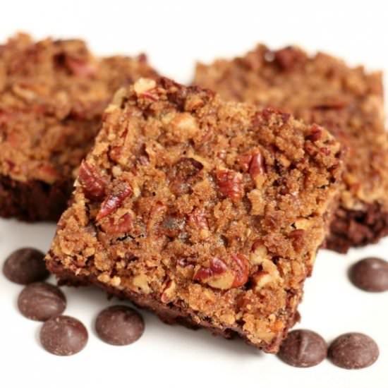 Brownies with Praline Topping