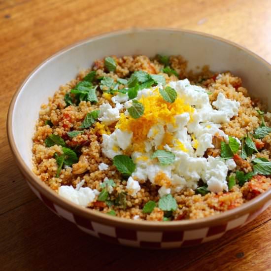 Quinoa, Cashew, Carrot Salad
