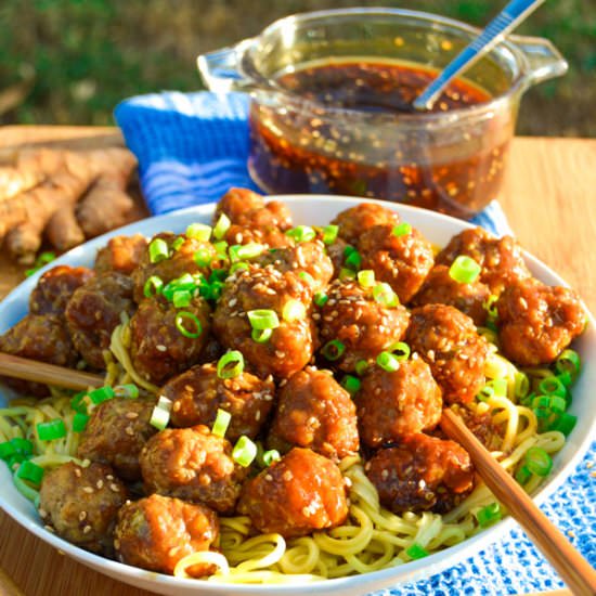 Ginger Teriyaki Meatballs