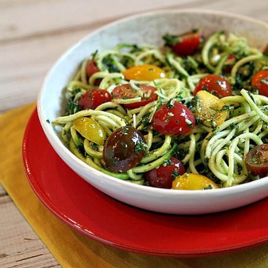 Pesto Spaghetti Zoodles
