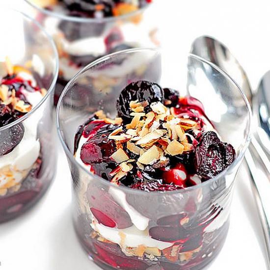 Roasted Cherry Parfaits