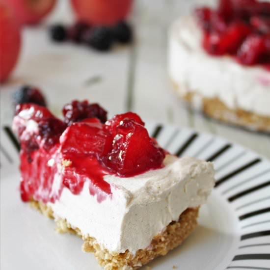 Apple & Blackberry Cheesecake