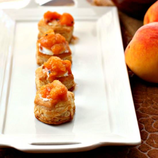 Peach Chutney Pastry Cups
