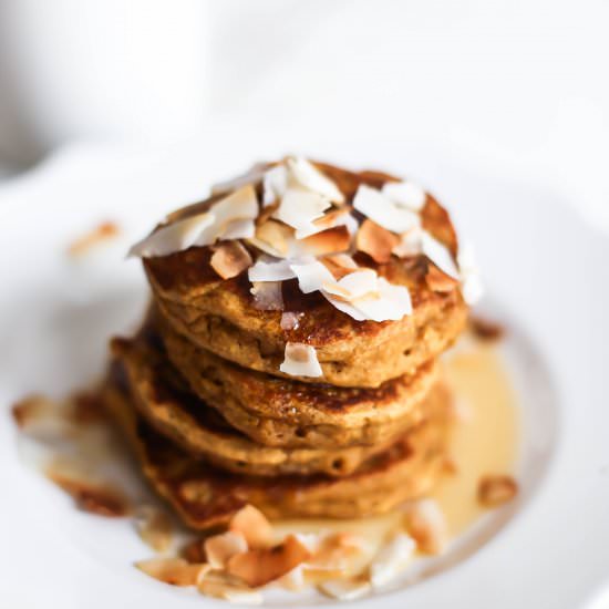 Pumpkin Coconut Pancakes