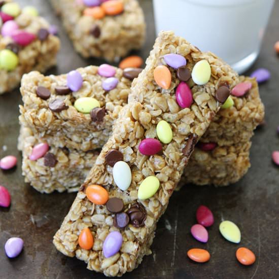 No-Bake Sunflower Granola Bars