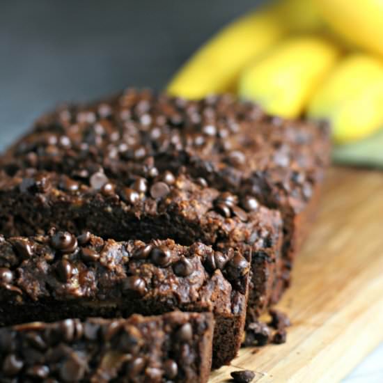 Double Chocolate Banana Bread