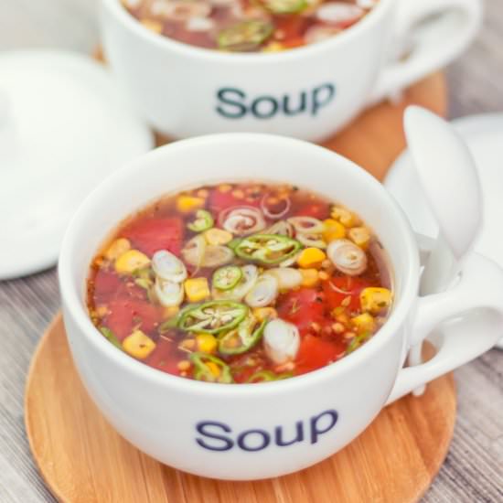 Mexican Tomato and Corn Soup