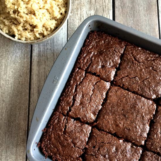 Double Chocolate Quinoa Brownies