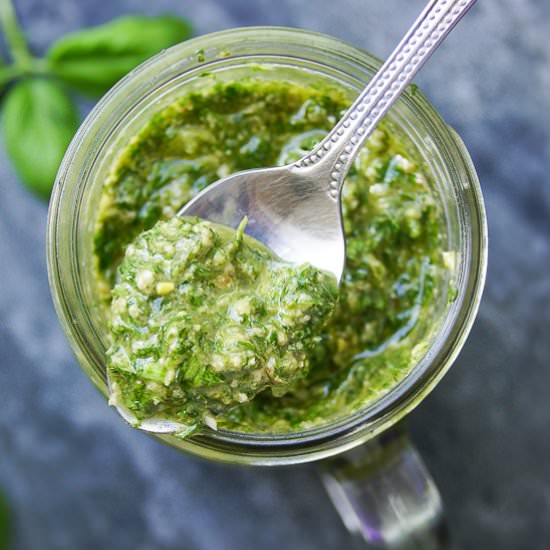 Pesto with Truffle Oil