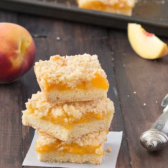 Peach Crumble Bars