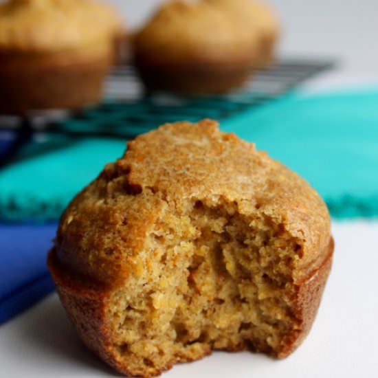 Whole Grain Cornbread Muffins