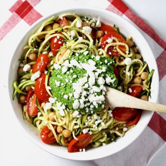 Veggie-Packed Mediterranean Zoodles