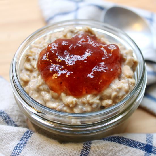 PB&J Overnight Oats