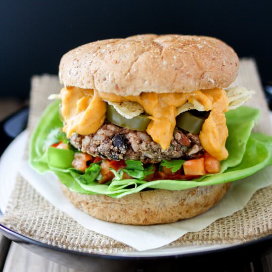 The Ultimate Mexican Nacho Burger