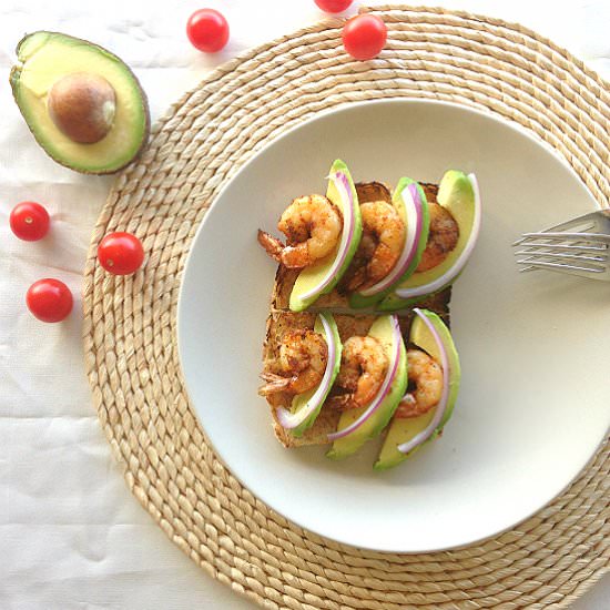 Shrimp and Avocado Toast