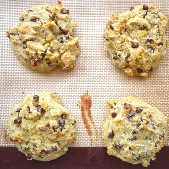 Gooey Paleo Chocolate Chip Cookies