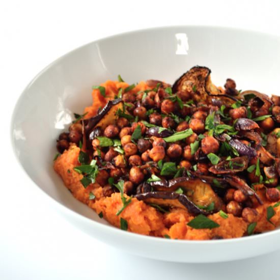 Harissa Roasted Chickpeas