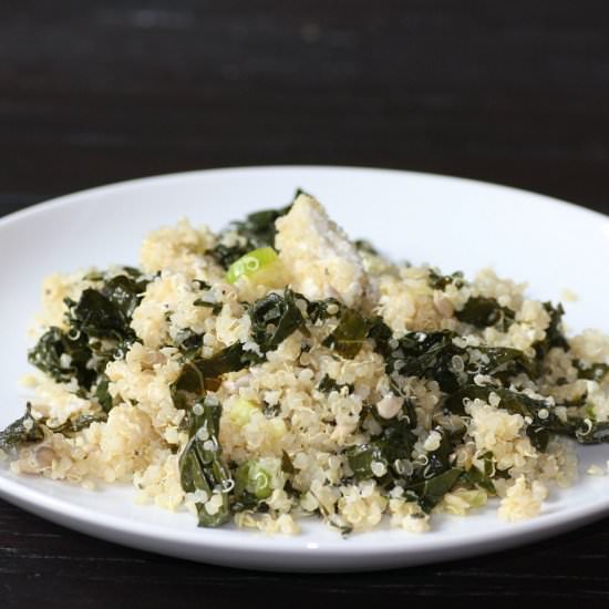 Kale And Quinoa With Goat Cheese