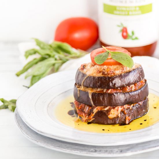 Eggplant Parmesan Stacks