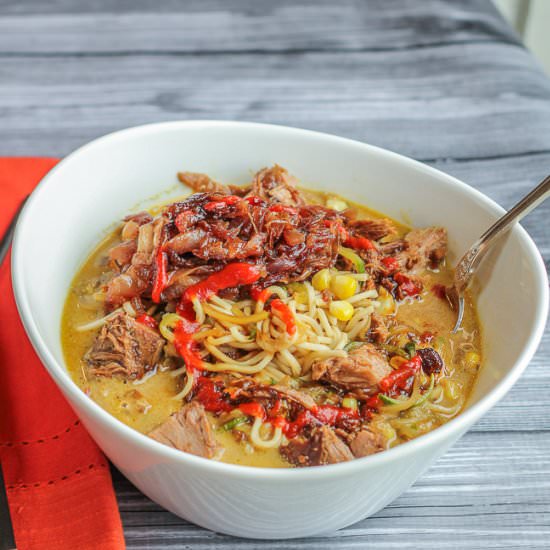 Leftover Pot Roast Ramen Bowl