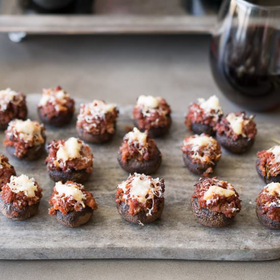 Chorizo Stuffed Mushrooms