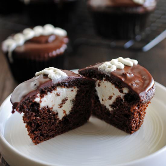 Chocolate Cream Cupcakes