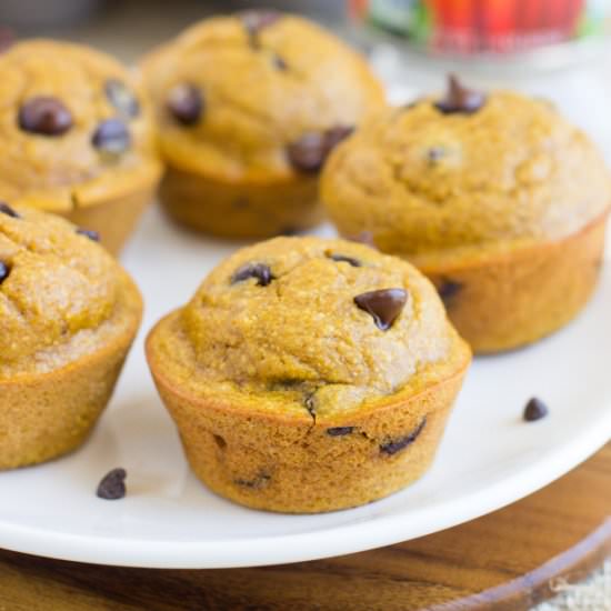 Healthy Flourless Pumpkin Muffins