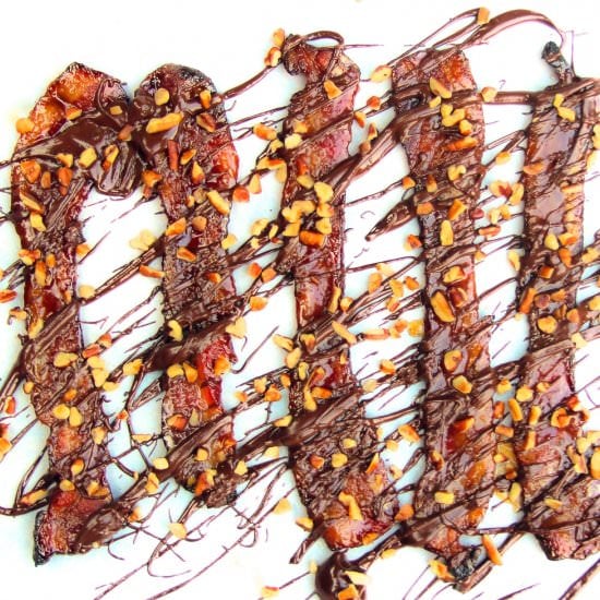 Candied Bacon with Smoked Chocolate