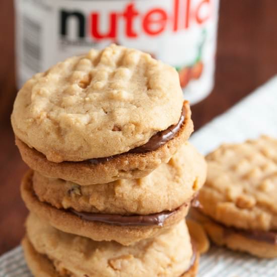 Peanut Butter Nutella Cookies